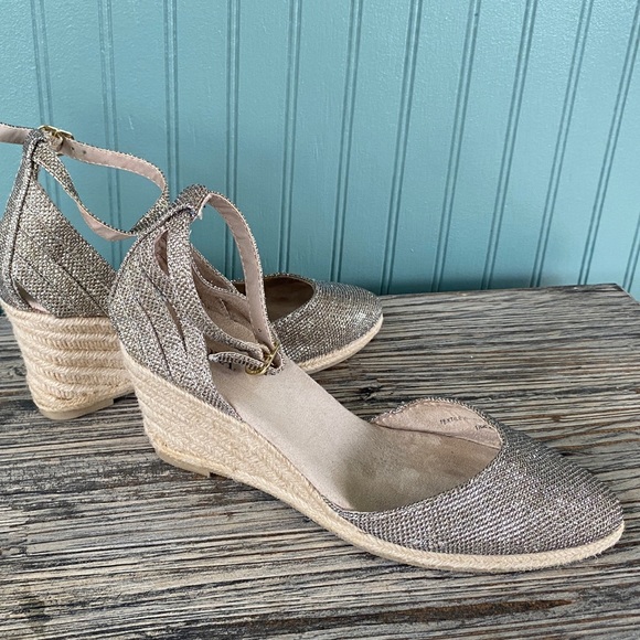 sparkly espadrille sandals